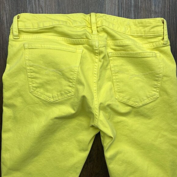 GAP 1969 Skinny Boot Women's Jeans Size 29/8R Medium Citrine Wash Yellow - Picture 4 of 10